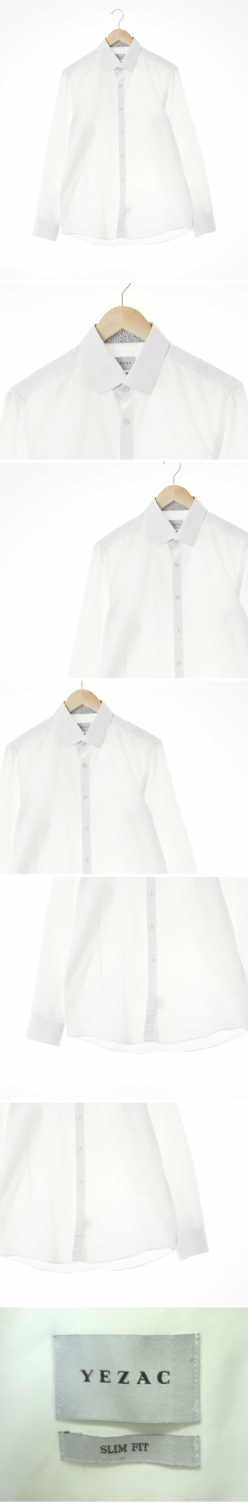 예작 클래식와이셔츠 예작 화이트 면 클래식와이셔츠