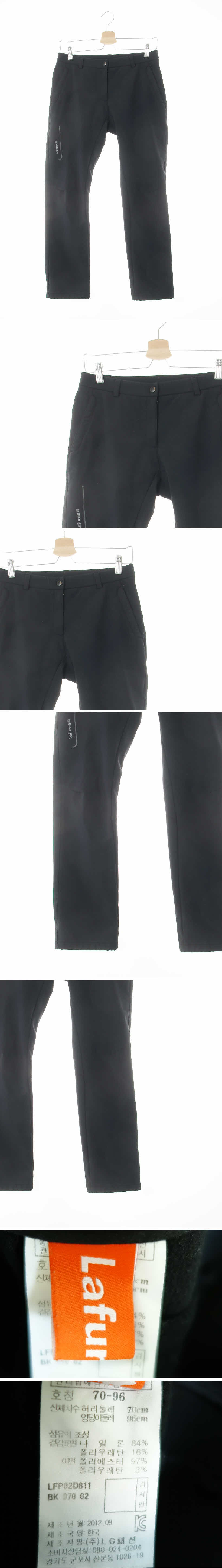 라푸마 자수로고모던등산바지 라푸마 블랙 자수로고모던등산바지