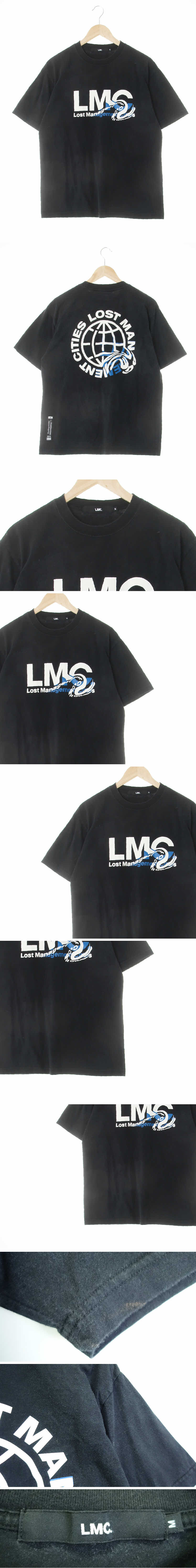 lmc 워터빅로고라운드맨투맨 lmc 블랙 면혼방 워터빅로고라운드맨투맨