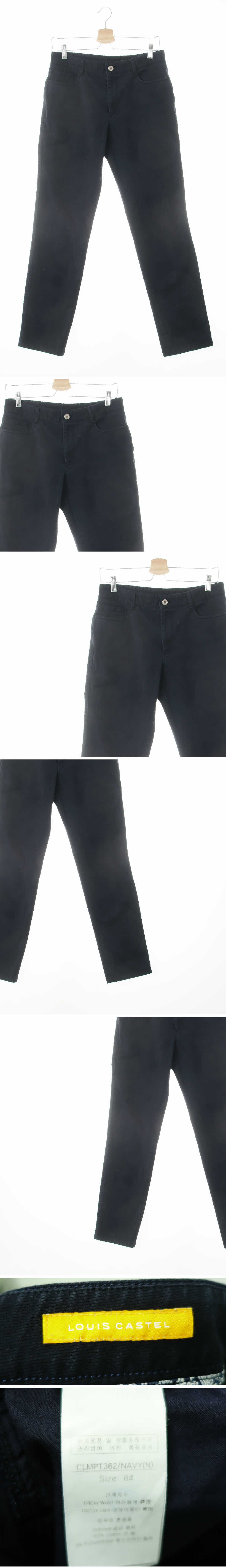 루이까스텔 솔리드치노멀티팬츠 루이까스텔 네이비 면혼방 솔리드치노멀티팬츠