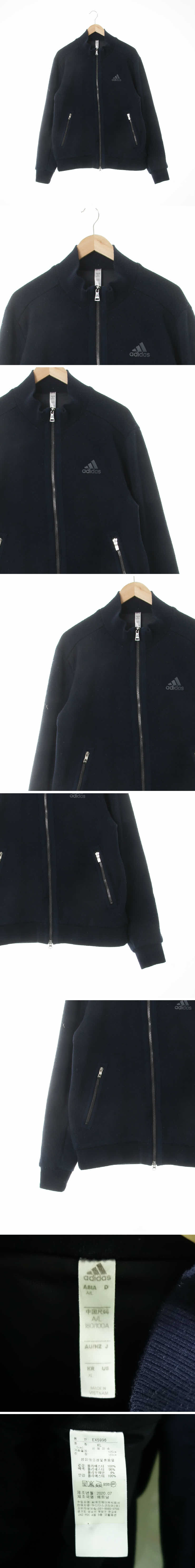 아디다스 로고하이넥니트점퍼 아디다스 네이비 프린팅 로고하이넥니트점퍼