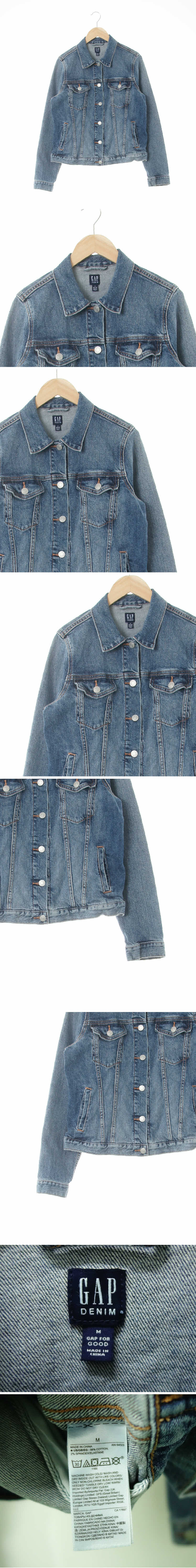 gap 플랩포켓워싱재킷 gap 중청 데님 플랩포켓워싱재킷