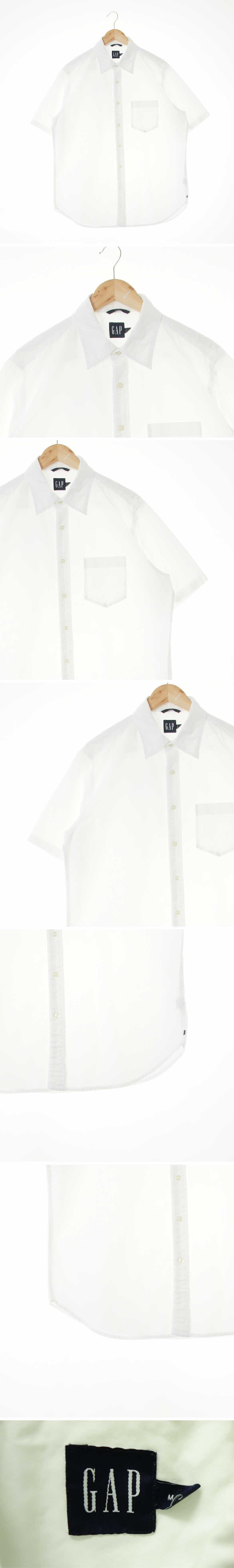 gap 아웃포켓루즈반팔셔츠 gap 화이트 면 아웃포켓루즈반팔셔츠
