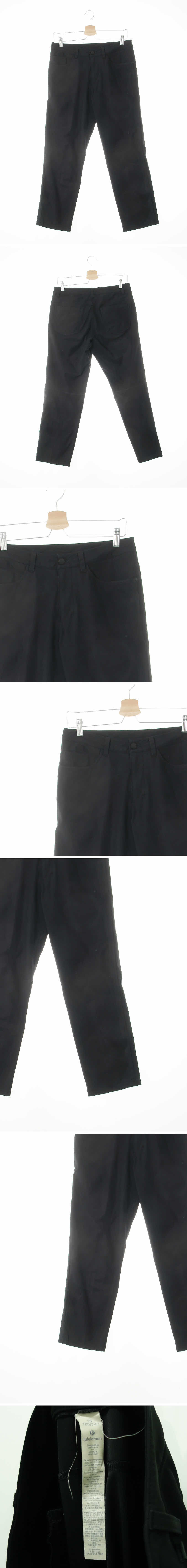 lululemon 블랙 스트레치슬랙스팬츠