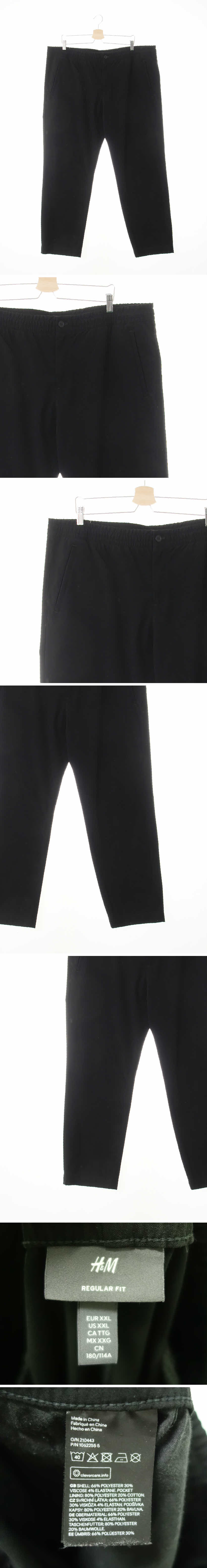 h&m 밴딩슬랙스팬츠 h&m 블랙 밴딩슬랙스팬츠