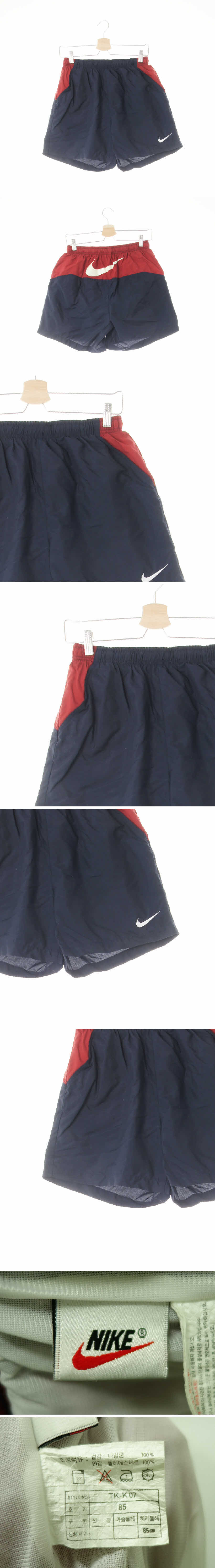 나이키 빅로고투톤올드스쿨반바지 나이키 네이비레드 빅로고투톤올드스쿨반바지