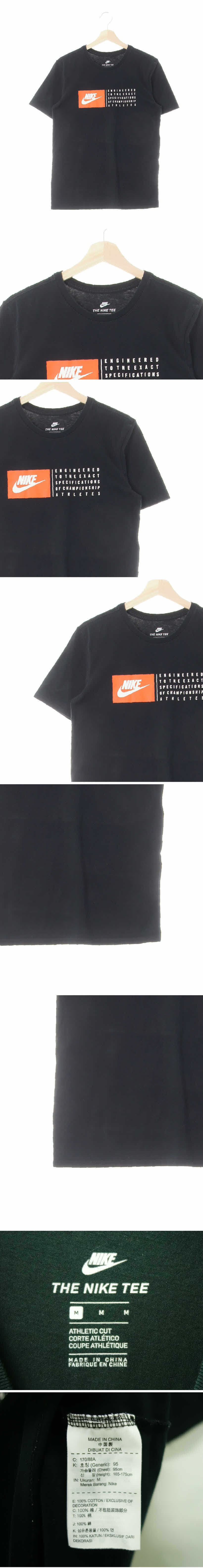 나이키 텍스트크루넥반팔티 나이키 블랙 프린팅 면 텍스트크루넥반팔티