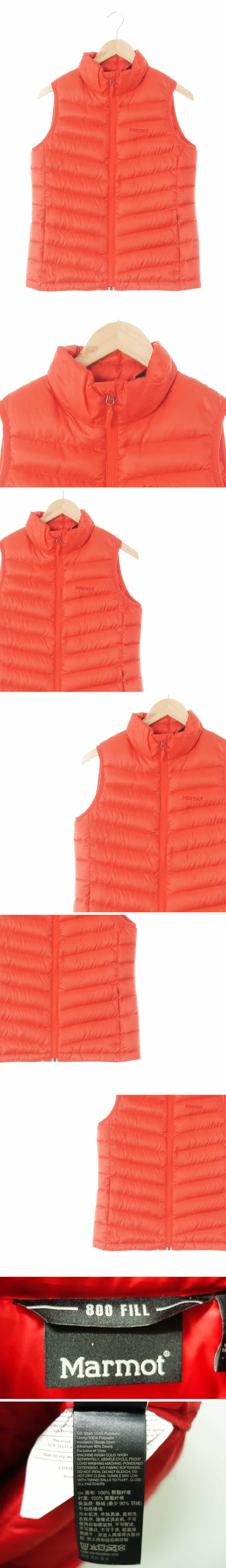 marmot 슬림퀼팅조끼패딩 marmot 다홍색 슬림퀼팅조끼패딩
