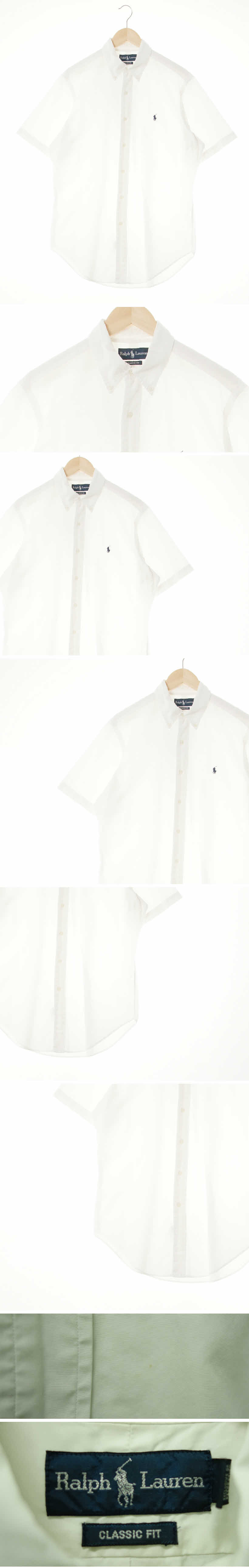 랄프로렌 스몰자수로고클래식핏반팔셔츠 랄프로렌 화이트 면 스몰자수로고클래식핏반팔셔츠