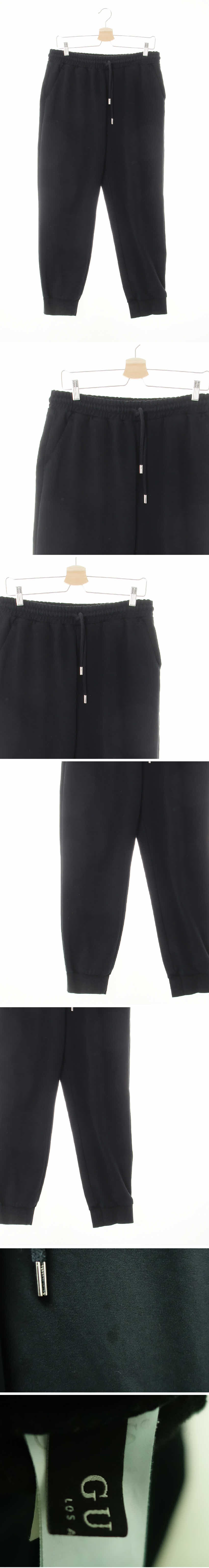 Guess 베이직조거트레이닝팬츠 Guess 블랙 면혼방 베이직조거트레이닝팬츠