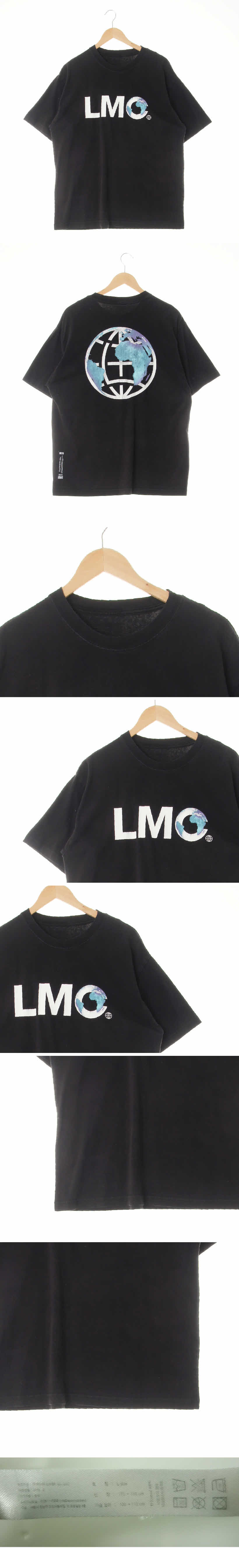 lmc 센터빅로고라운드넥반팔티셔츠 lmc 블랙 프린팅 면 센터빅로고라운드넥반팔티셔츠
