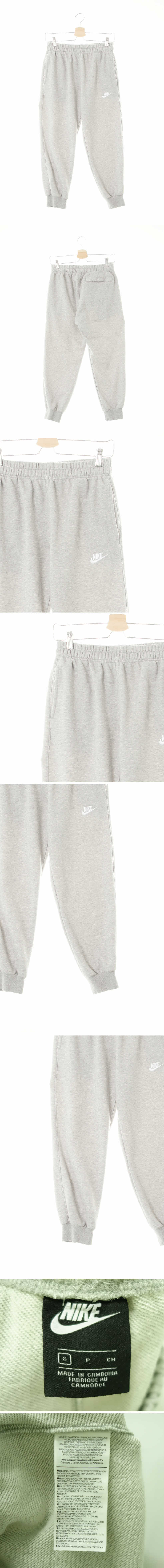 나이키 자수로고조거팬츠 나이키 멜란지그레이 면혼방 자수로고조거팬츠