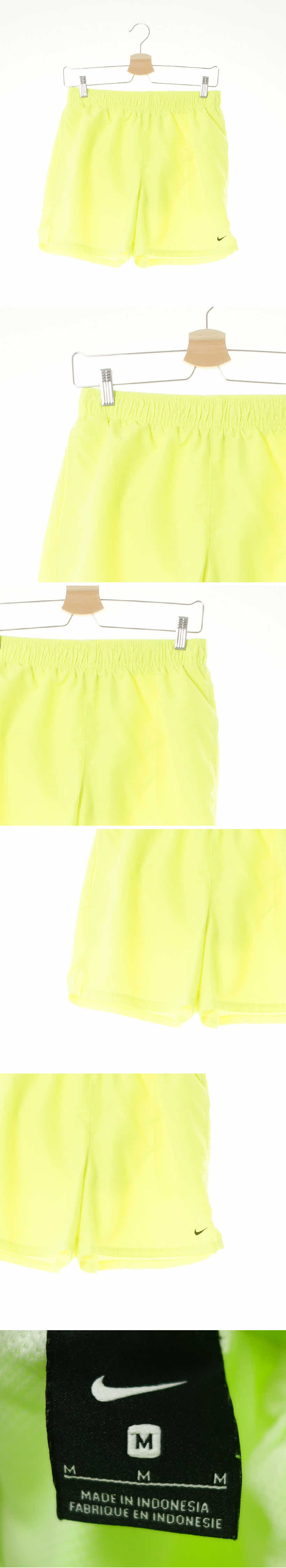 나이키 하단로고스포츠숏츠 나이키 형광옐로우 하단로고스포츠숏츠