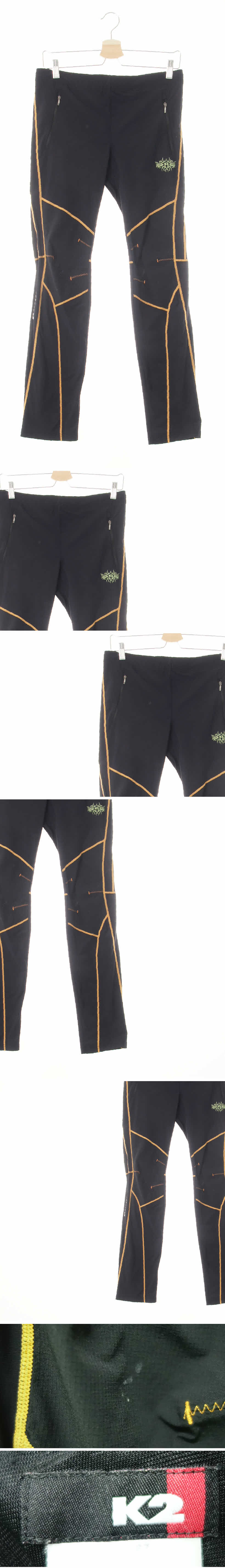 k2 밴딩오렌지절개슬림트레킹팬츠 k2 블랙 밴딩오렌지절개슬림트레킹팬츠