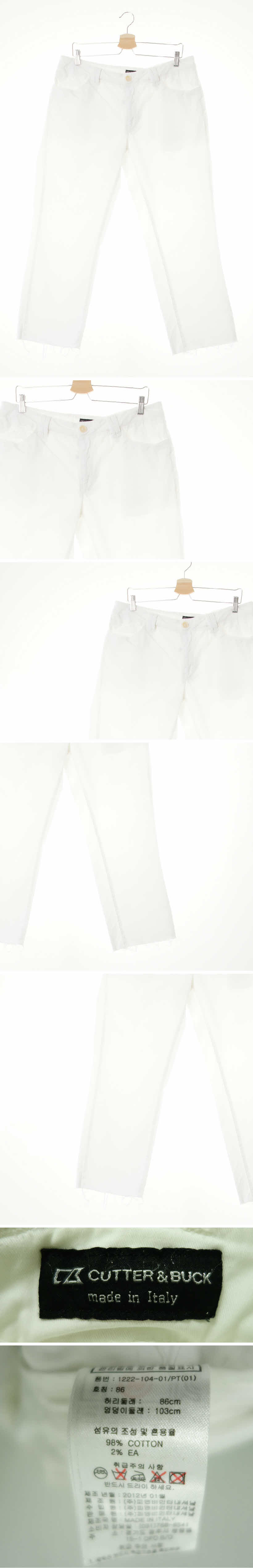 cutter&buck 컷팅치노팬츠 cutter&buck 화이트 면혼방 컷팅치노팬츠