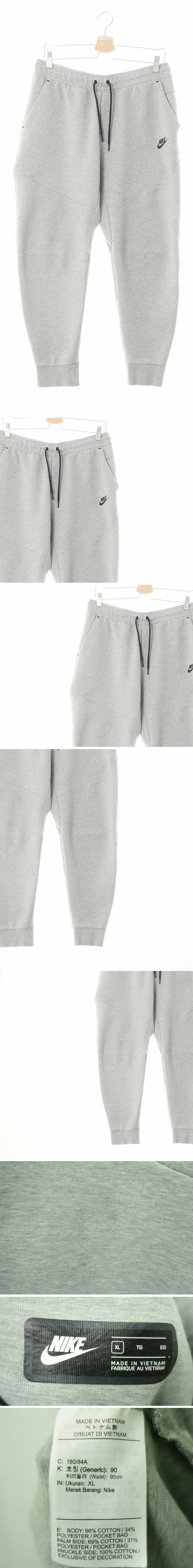 나이키 절개배기핏트레이닝팬츠 나이키 그레이 면혼방 절개배기핏트레이닝팬츠