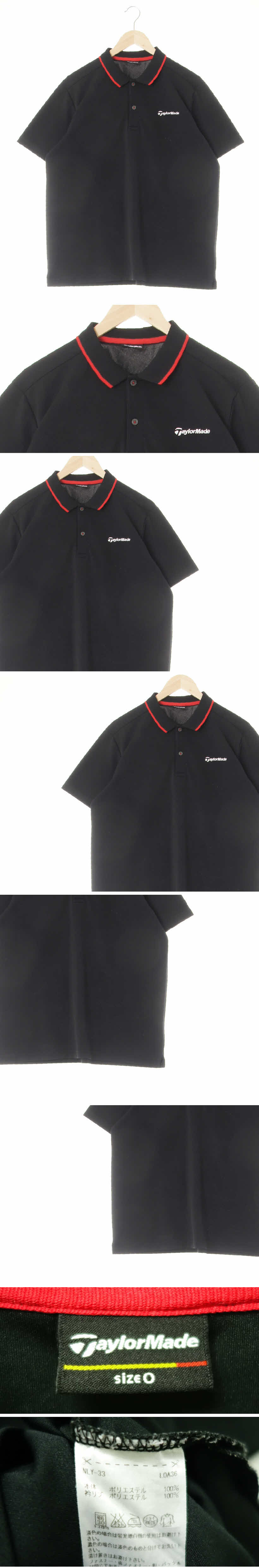 taylormade 블랙 레드포인트카라반팔티