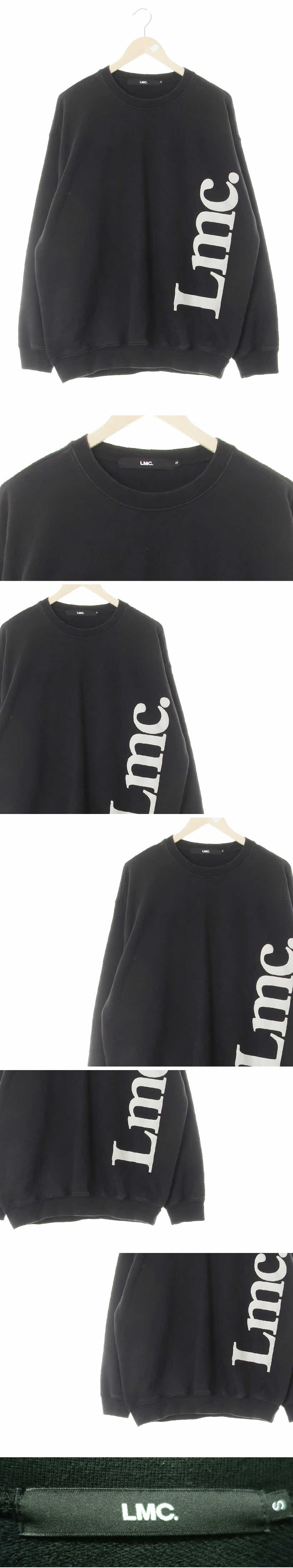 lmc 빅라벨링맨투맨 lmc 블랙 면 빅라벨링맨투맨