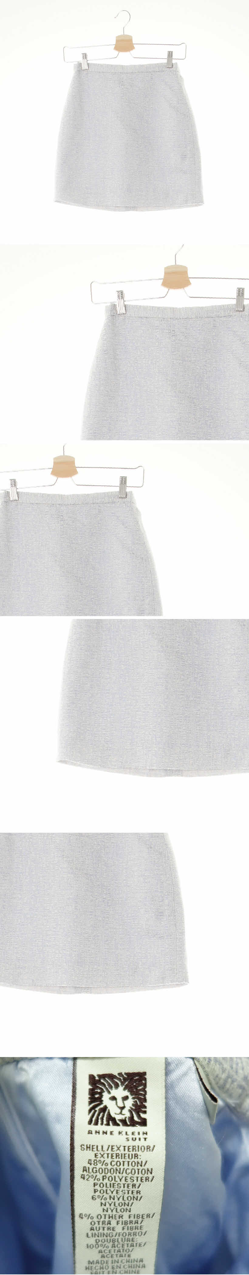 앤클라인 a라인미니스커트 앤클라인 세레니티파스텔블루 추상텍스처패턴 면혼방 a라인미니스커트