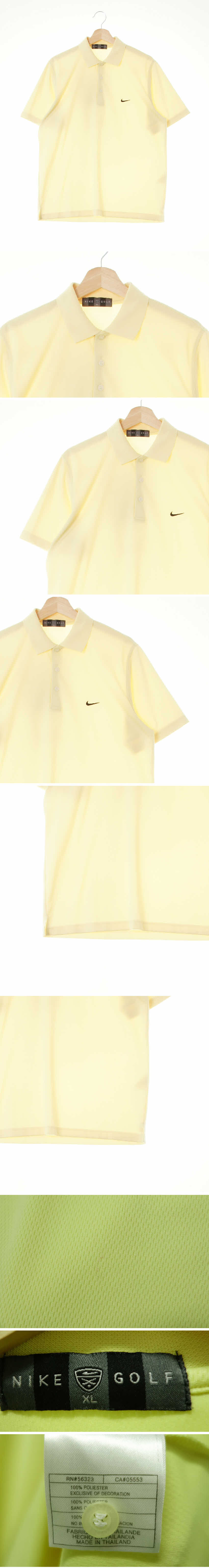 나이키 심볼자수쿨링카라반팔티 나이키 파스텔옐로우 심볼자수쿨링카라반팔티