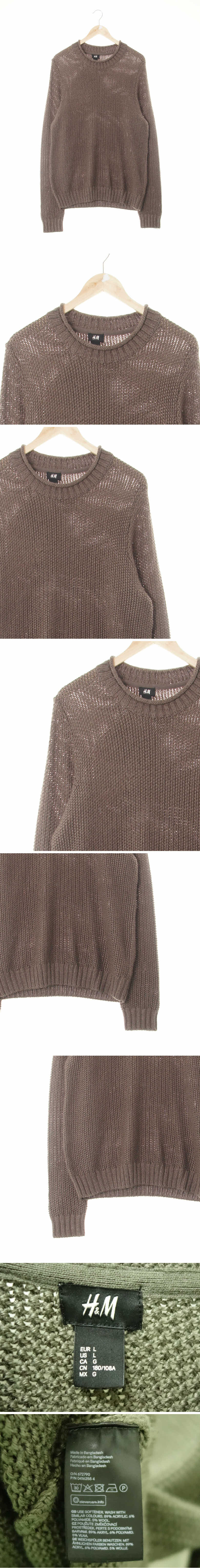 h&m 돌돌이넥짜임스웨터 h&m 다크카키 돌돌이넥짜임스웨터