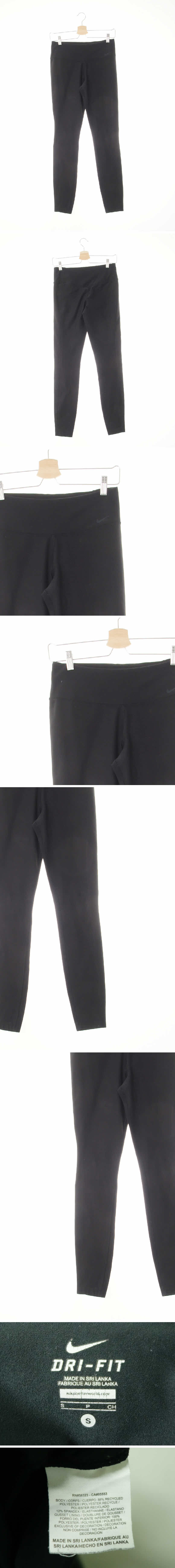 나이키 블랙 프린팅 드라이핏 하이밴딩로고레깅스