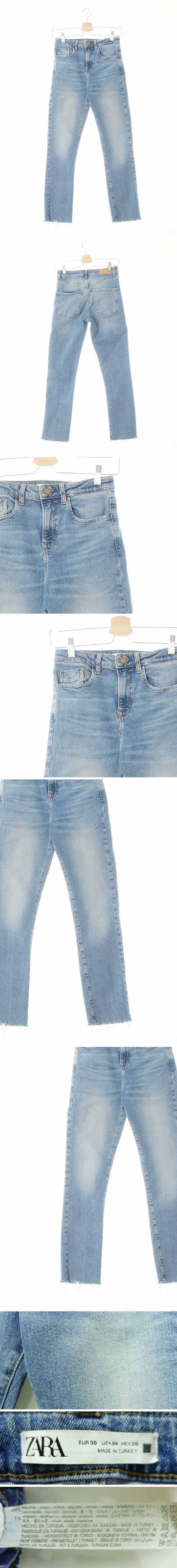 자라 스트레치커팅스키니진 자라 연청 데님 스트레치커팅스키니진