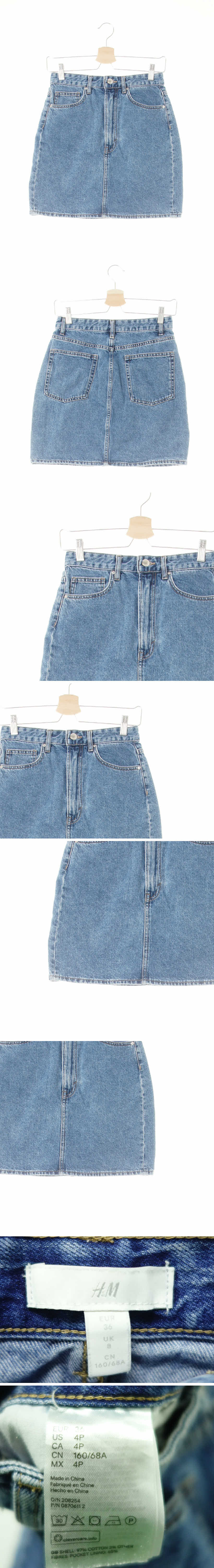 h&m 워싱h라인청스커트 h&m 중청 데님 워싱h라인청스커트