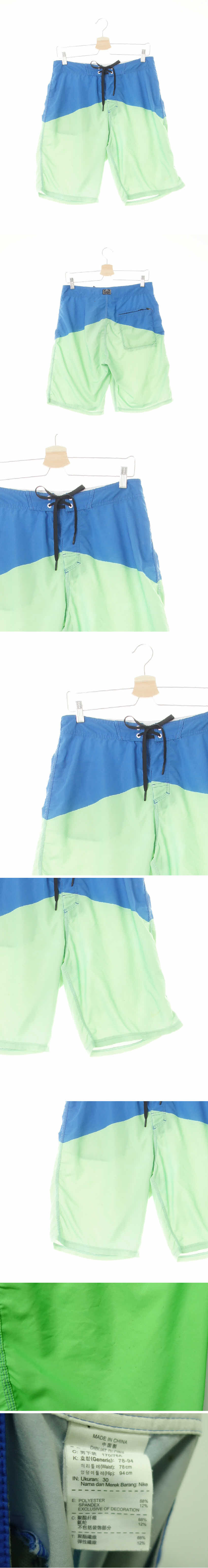 나이키 투톤스윔반바지 나이키 연두블루 투톤스윔반바지