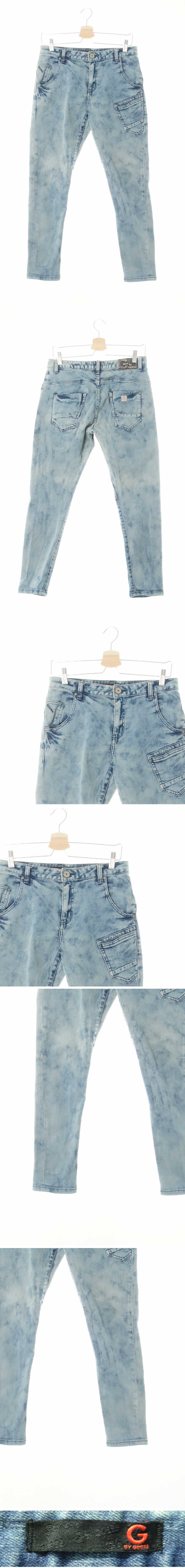 Guess 중청 데님 돌청빈티지워싱스키니진