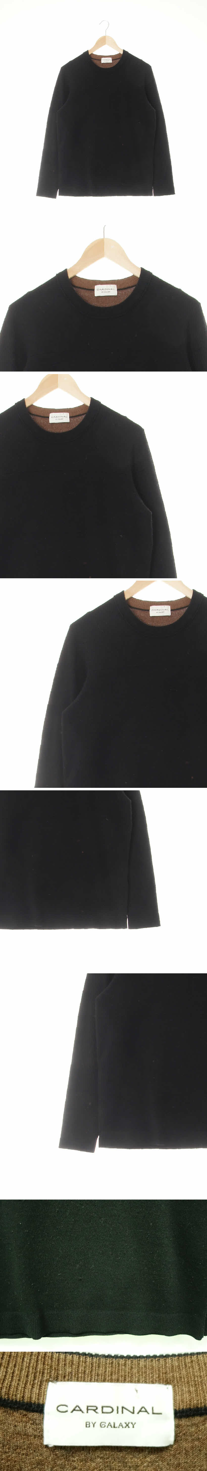 카디널 크루넥긴팔니트 카디널 블랙 크루넥긴팔니트