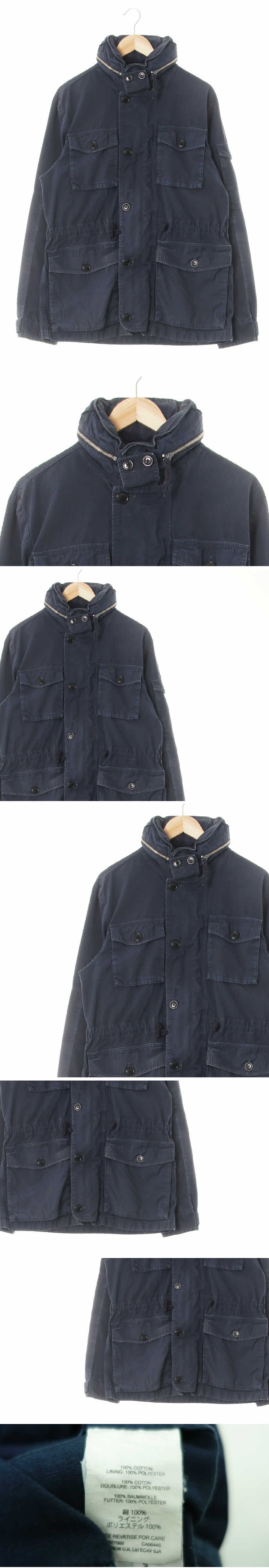 jcrew 하이넥더블하프집업자켓 jcrew 빈티지더스티네이비 면 하이넥더블하프집업자켓
