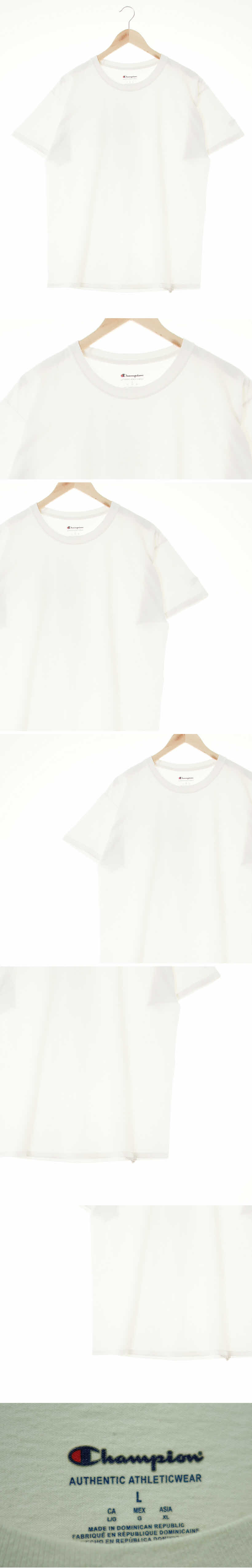 챔피언 레귤러핏라운드반팔티 챔피언 화이트 면 레귤러핏라운드반팔티