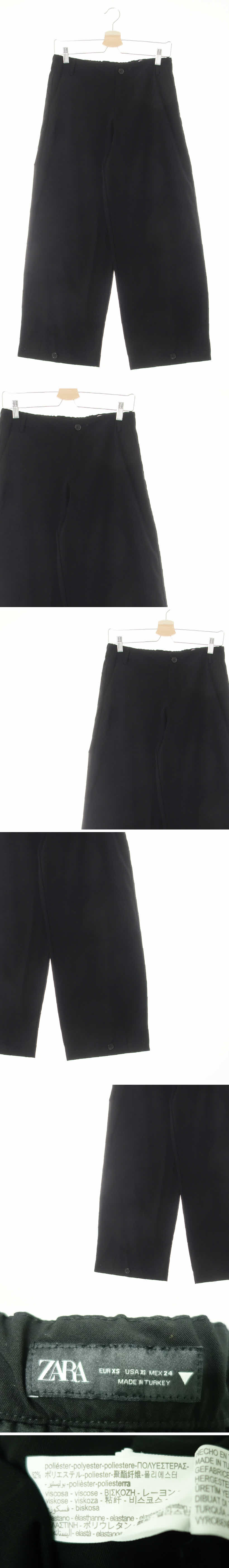 자라 밴딩와이드9부조거팬츠 자라 블랙 밴딩와이드9부조거팬츠