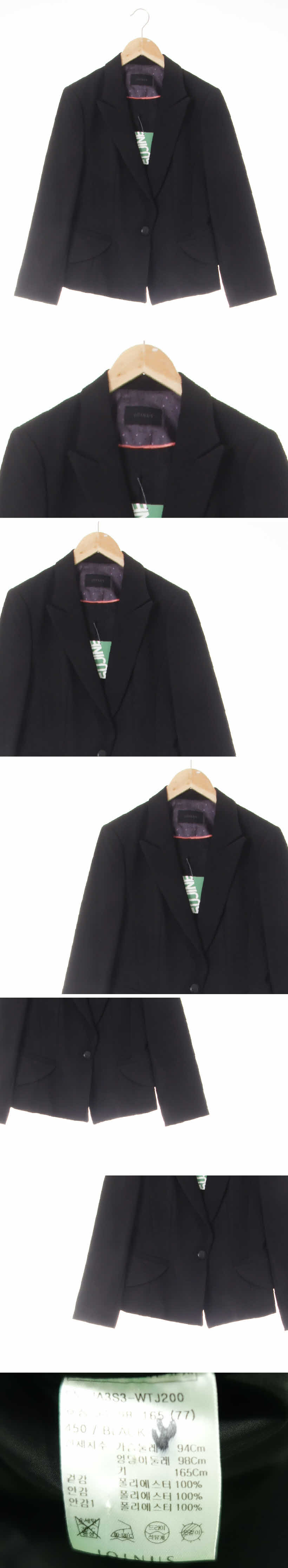 조이너스 원버튼숏슬림블레이저 조이너스 블랙 원버튼숏슬림블레이저