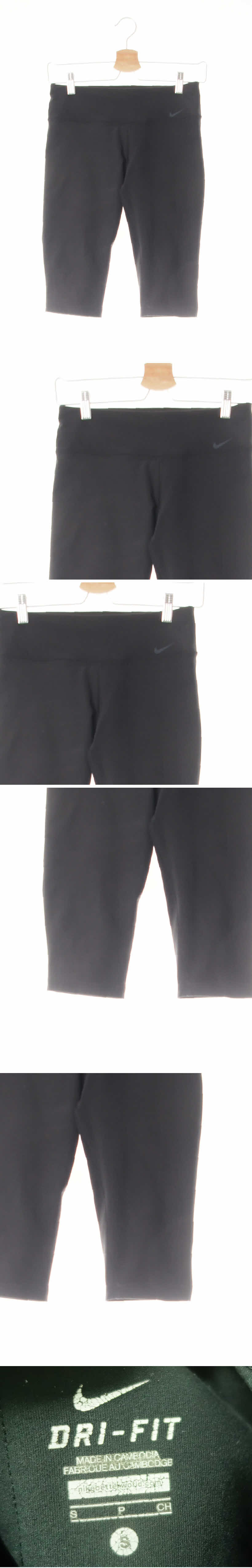 나이키 톤온톤밴딩로고5부레깅스 나이키 블랙 드라이핏 톤온톤밴딩로고5부레깅스