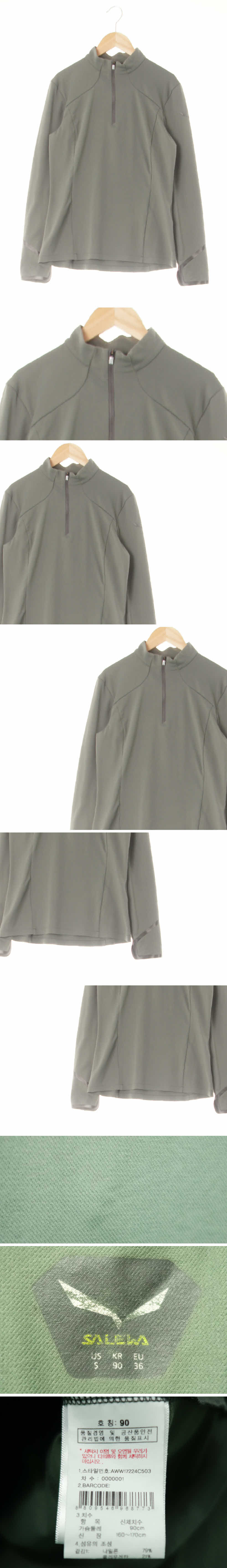 salewa 하프집업슬림긴팔멀티티 salewa 차콜 하프집업슬림긴팔멀티티