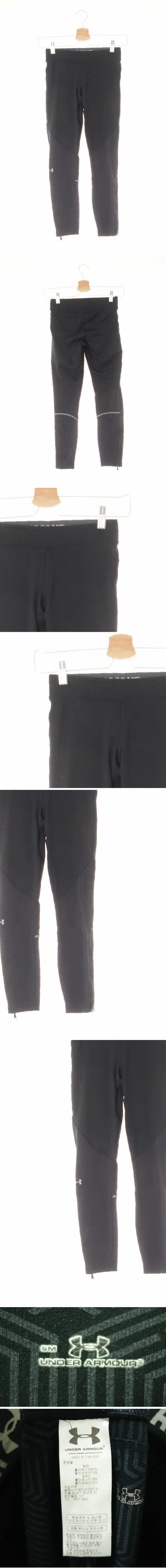 언더아머 백스티치로고레깅스 언더아머 블랙 프린팅 백스티치로고레깅스