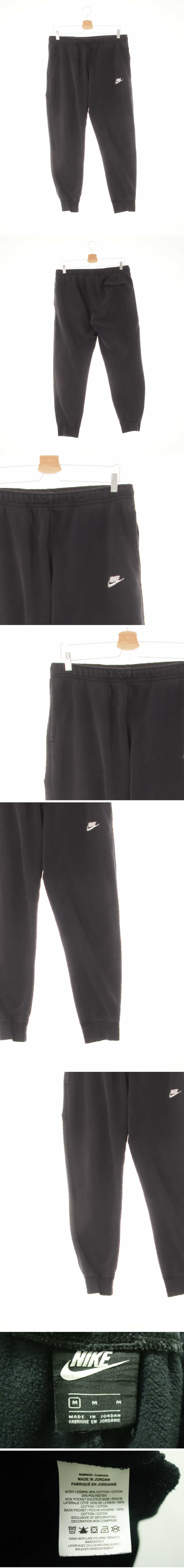 나이키 자수로고조거팬츠 나이키 블랙 면혼방 자수로고조거팬츠
