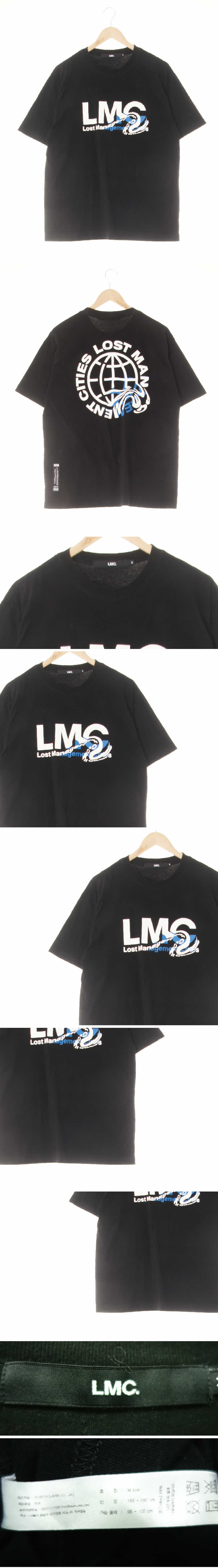 lmc 빅로고라운드반팔티 lmc 블랙 면 빅로고라운드반팔티