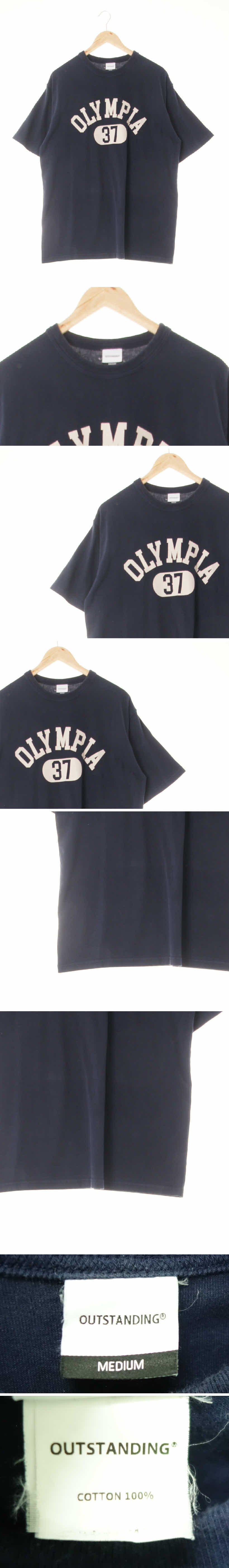 아웃스탠딩 올림피아반팔티 아웃스탠딩 네이비 면 올림피아반팔티