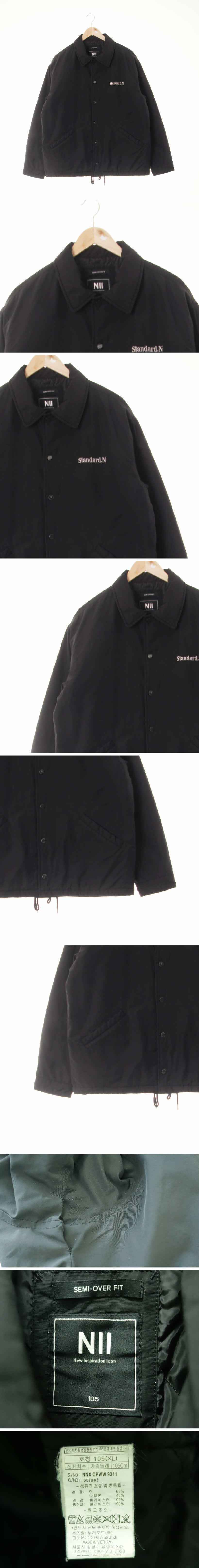 니 카라패딩점퍼 니 블랙 카라패딩점퍼