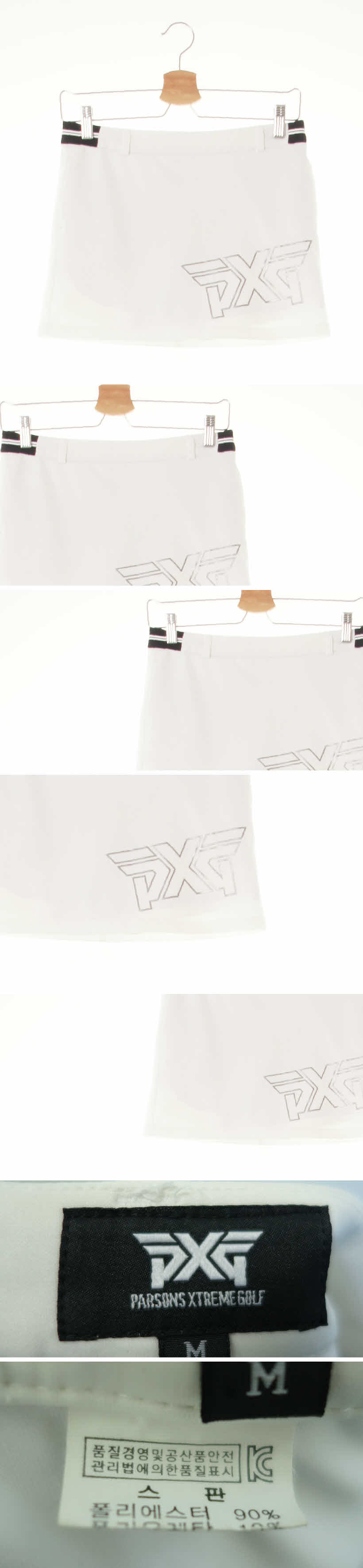 pxg 빅로고미니골프스커트 pxg 화이트 빅로고미니골프스커트