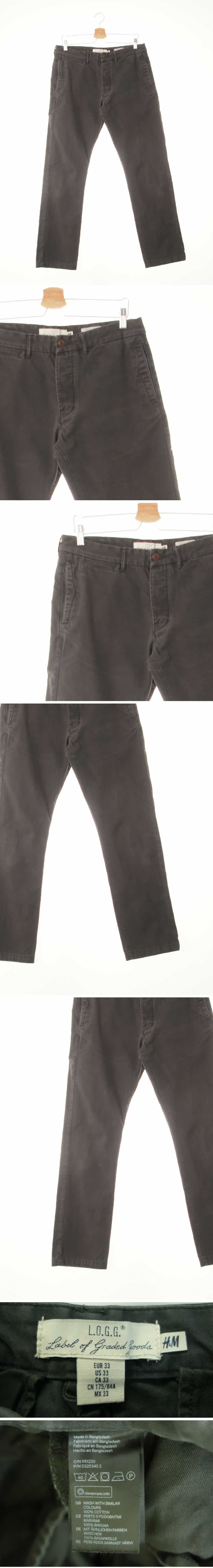 h&m 워싱치노팬츠 h&m 차콜 면 워싱치노팬츠