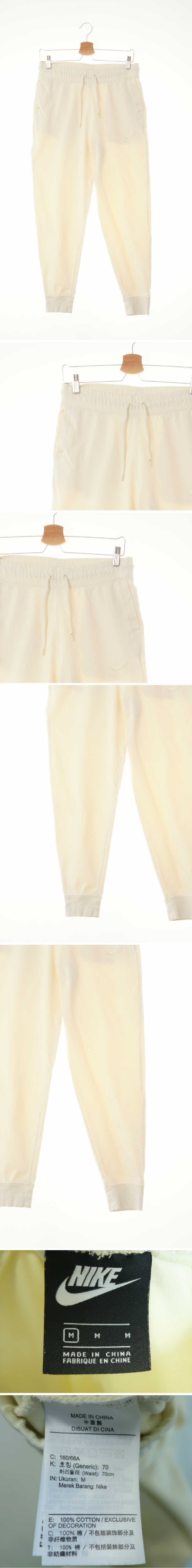 나이키 엠보자수로고트레이닝조거팬츠 나이키 코코넛밀크화이트 면 엠보자수로고트레이닝조거팬츠