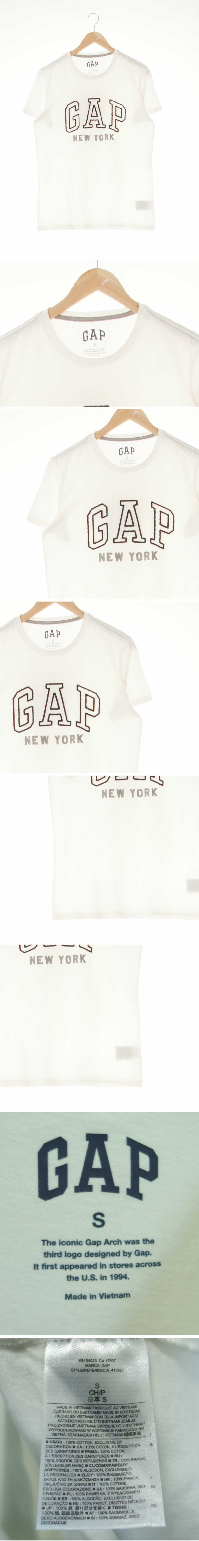gap 아웃라인자수빅로고반팔티 gap 화이트 면 아웃라인자수빅로고반팔티