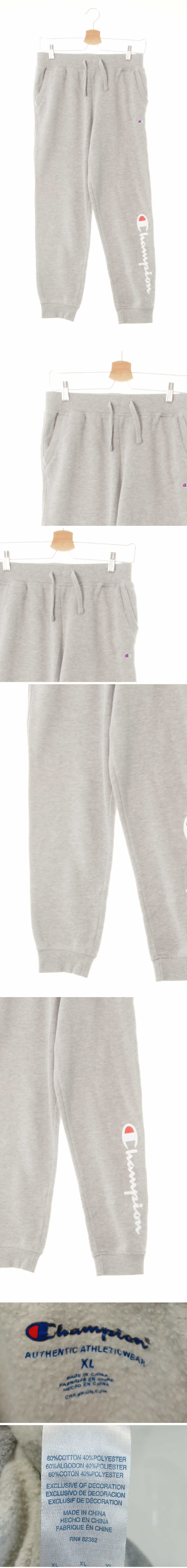 챔피언 어센틱조거빅로거트레이닝팬츠 챔피언 멜란지그레이 면혼방 어센틱조거빅로거트레이닝팬츠