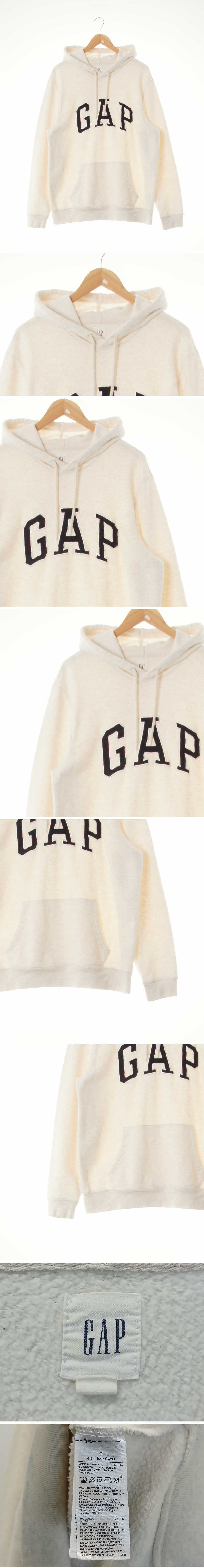 gap 빅패치로고루즈스웨트후디 gap 오트밀 면혼방 빅패치로고루즈스웨트후디