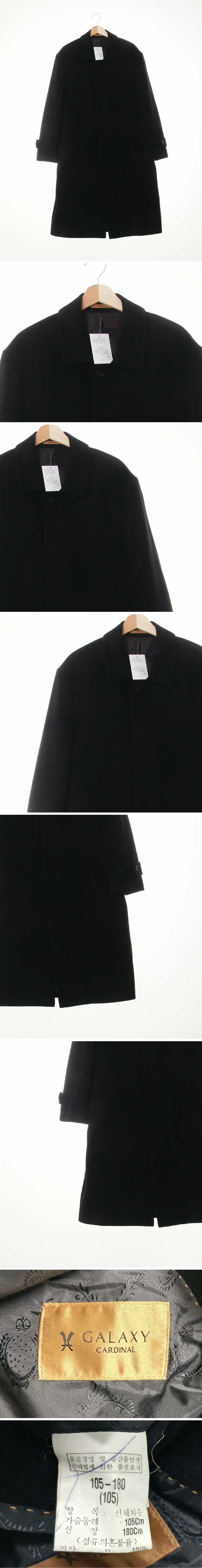 갤럭시 핸드메이드롱코트 갤럭시 블랙 캐시미어혼방 핸드메이드롱코트