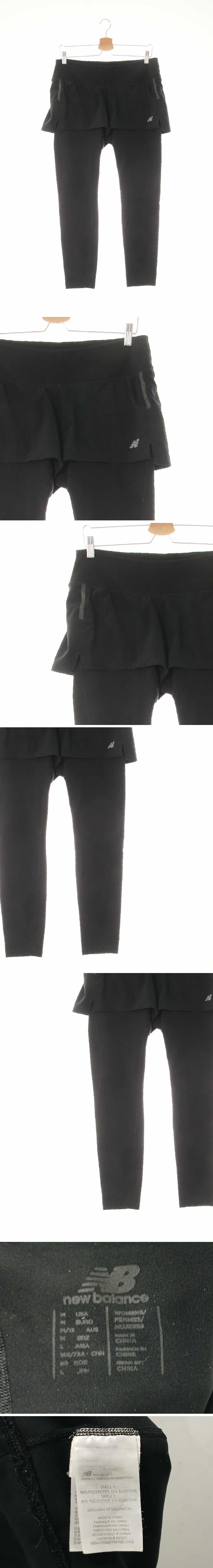 뉴발란스 숏팬츠레이어드레깅스 뉴발란스 블랙 프린팅 숏팬츠레이어드레깅스